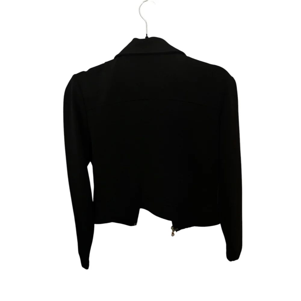 Gantos Vintage Black and Leopard Print Jacket - Size M (Women)